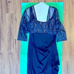 ATELIER DANIELLE Womens formal dress. Sequined glamour. Drapes nicely. Dry Clean